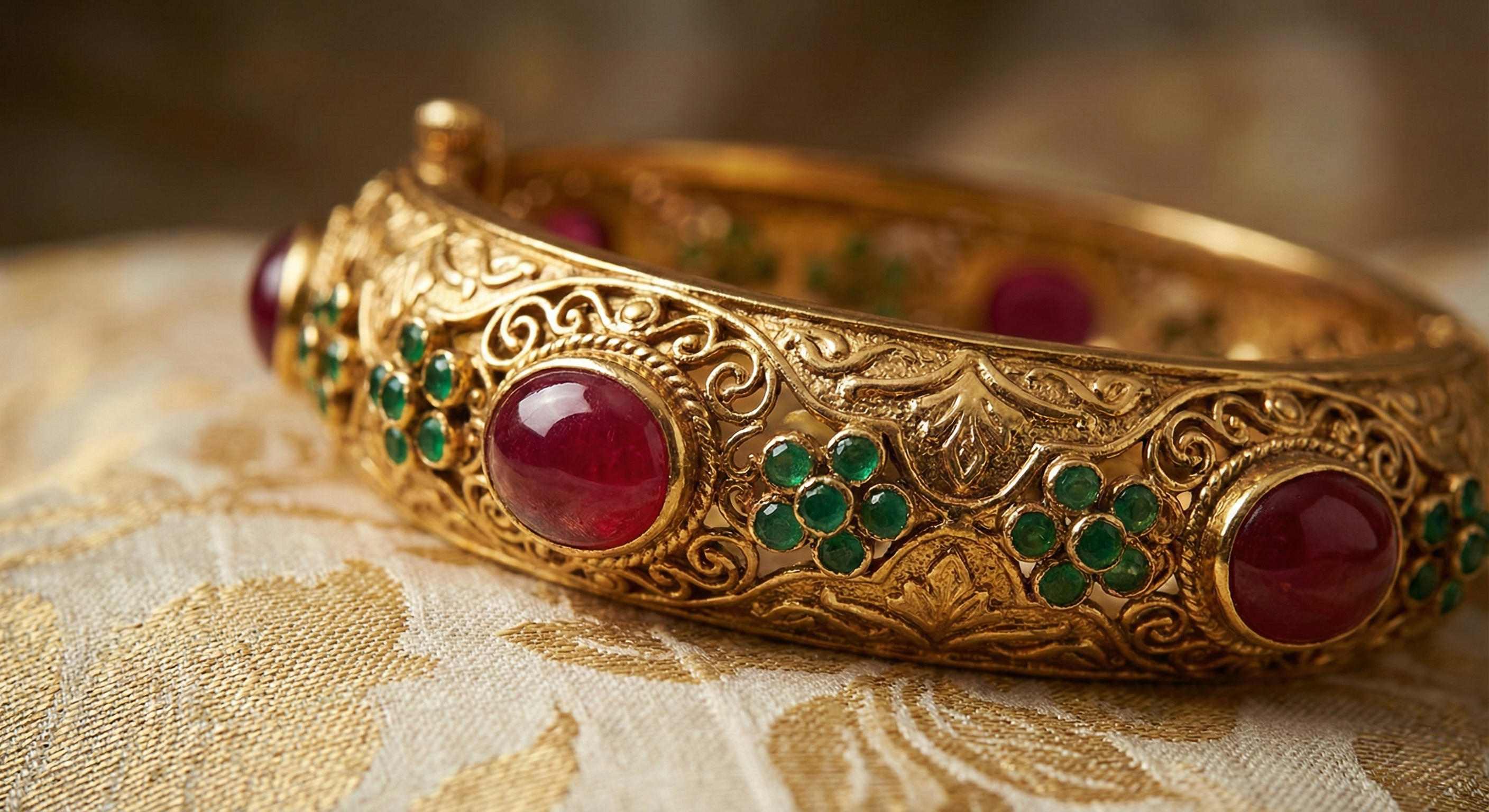 The Royal Heritage Cabochon Bangle
